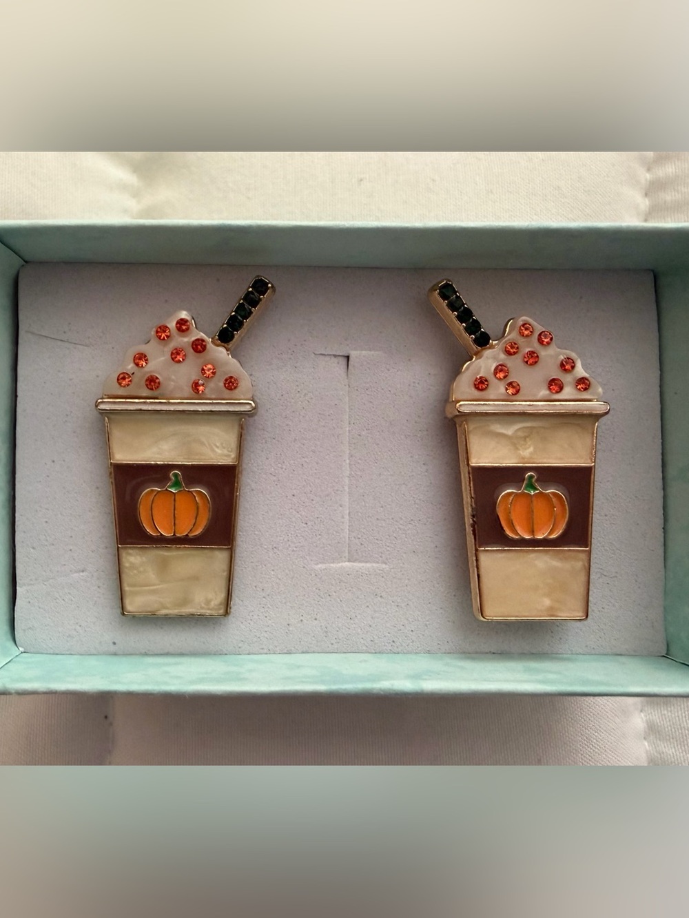 Pumpkin Spice Cup Stud Earrings - Sugar Fix x BaubleBar, Pierced